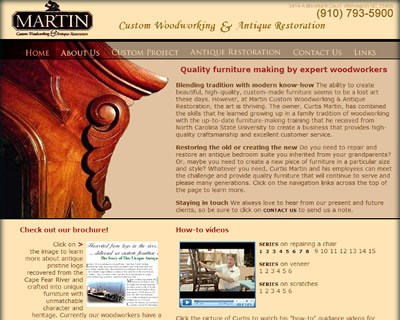 Furniture Websites on Bluetone Media   Custom Websites